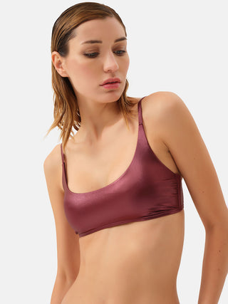 CERVI Bandeau bikini top