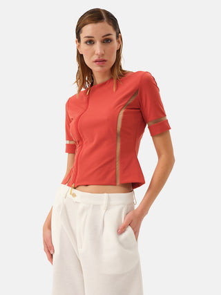 CREAL Short full zipper jacket