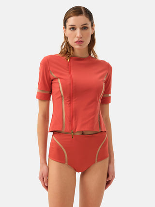 CREAL Short full zipper jacket