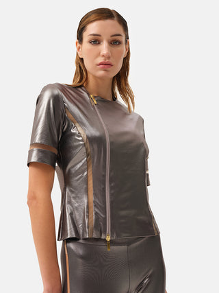 CREAL Short full zipper jacket