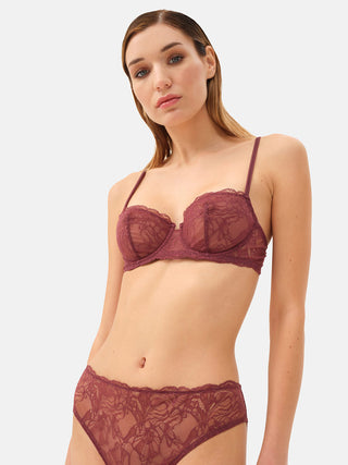 DENNY Lace balconette bra