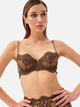 SALEN Tulle balconette bra