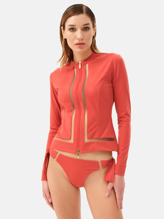 SIT Short full zipper jacket