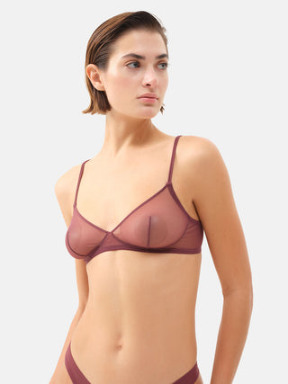 RATTRAY Tulle Triangle Bra
