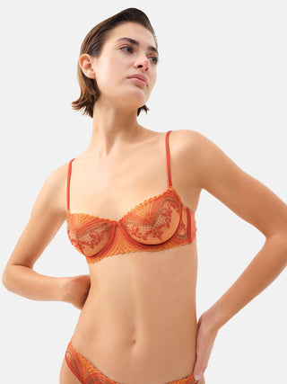 TORCOLA Reggiseno a balconcino in tulle